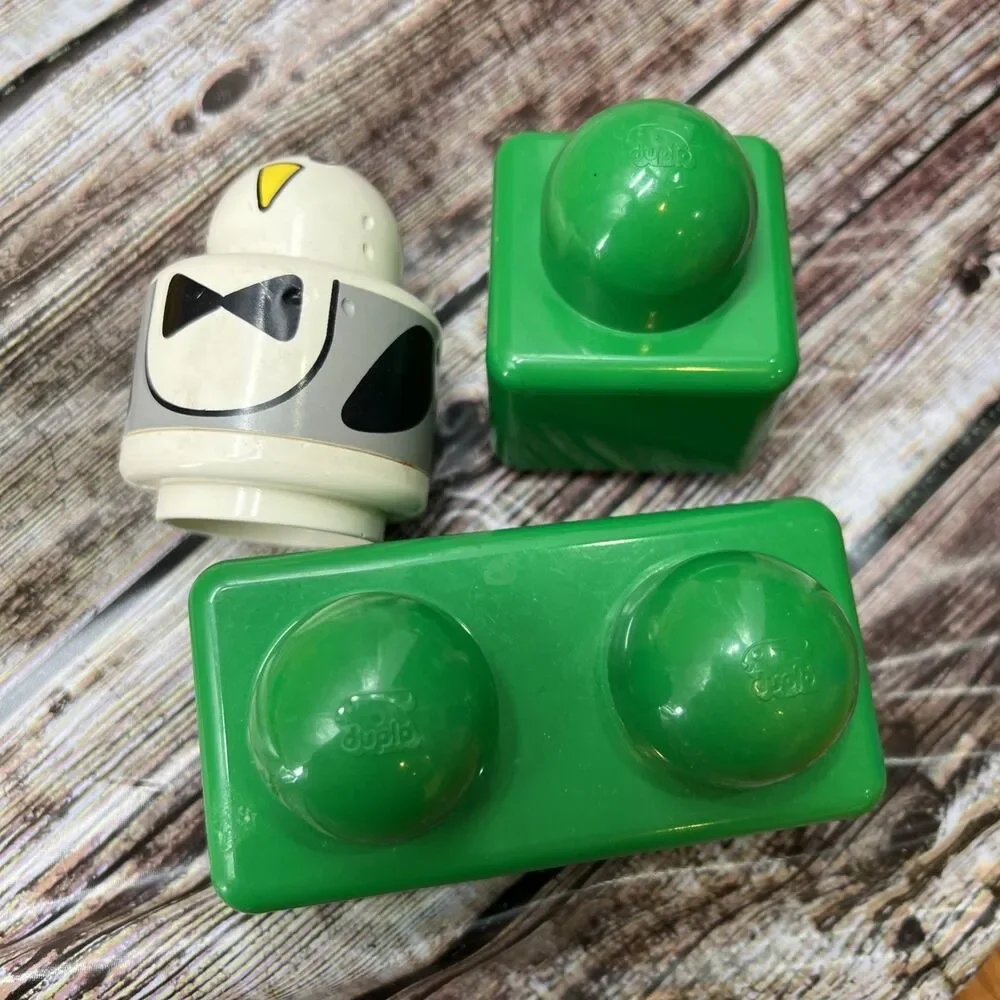 Vintage 3-Piece Lego Duplo Primo Toddler Baby Blocks Owl Rattle Lot